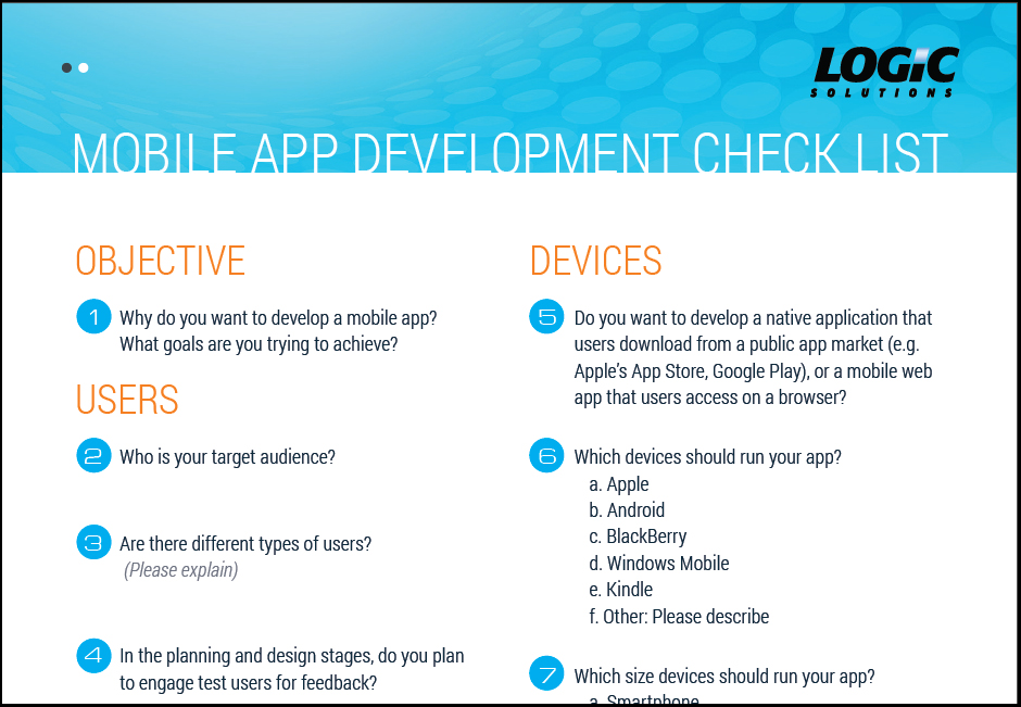 Mobile App Development Checklist